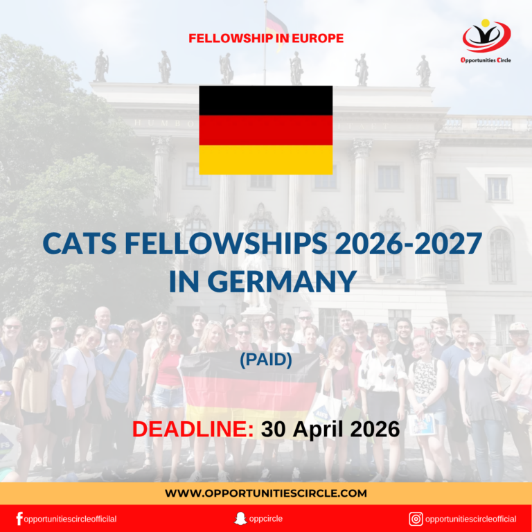 CATS Fellowships 2026-2027 in Germany