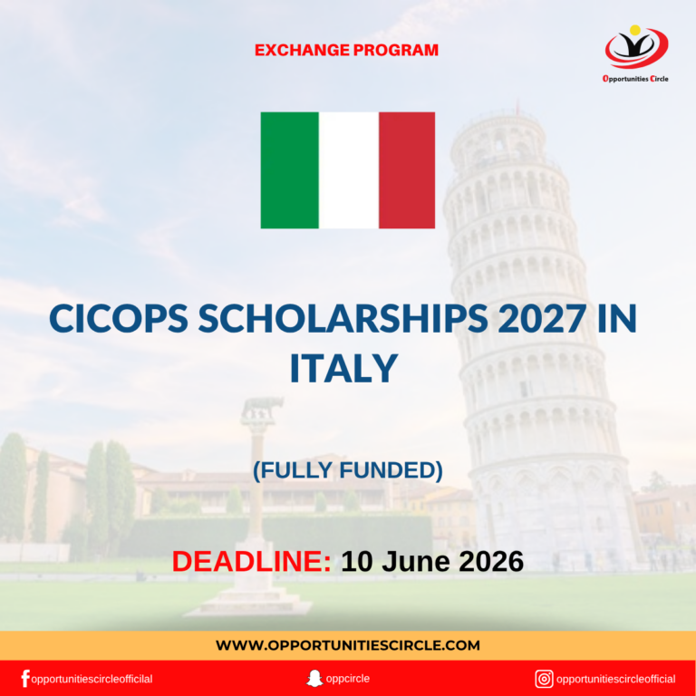 CICOPS Scholarships 2027 in Italy
