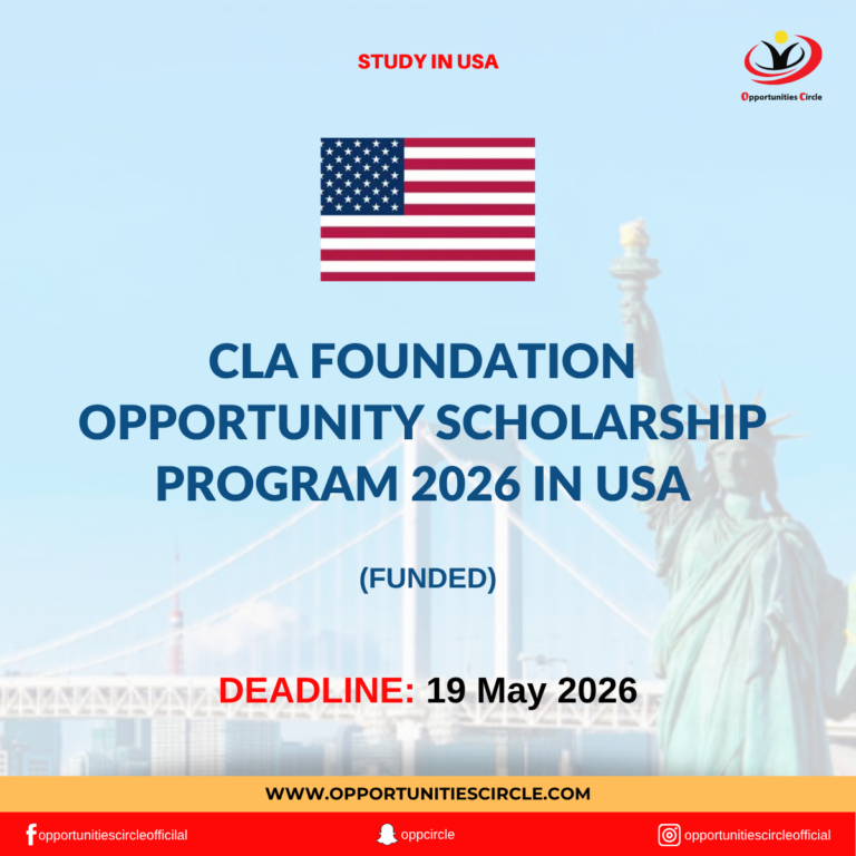 CLA Foundation Opportunity Scholarship Program 2026 in USA | Funded