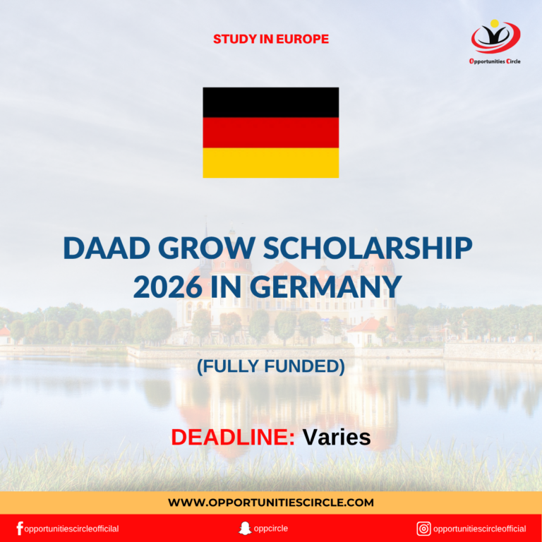 DAAD GROW Scholarship 2026 in Germany