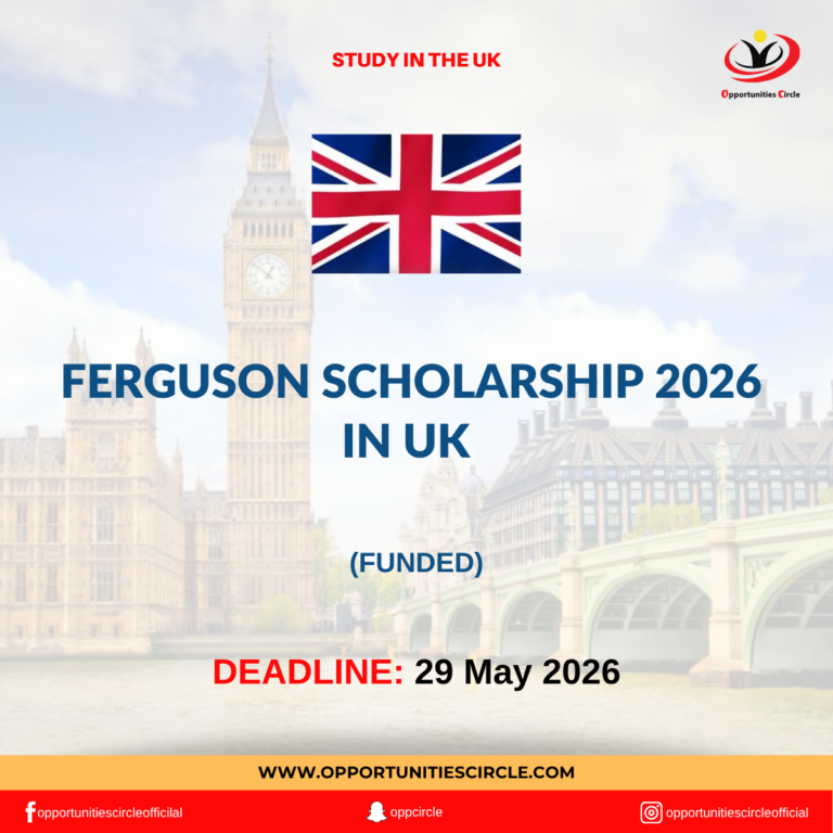 Ferguson Scholarship 2026 in UK
