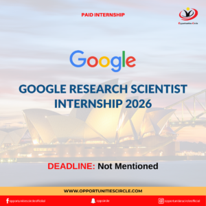 Google Research Scientist Internship 2026