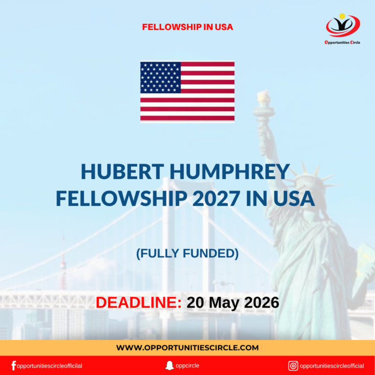 Hubert Humphrey Fellowship 2027 in USA