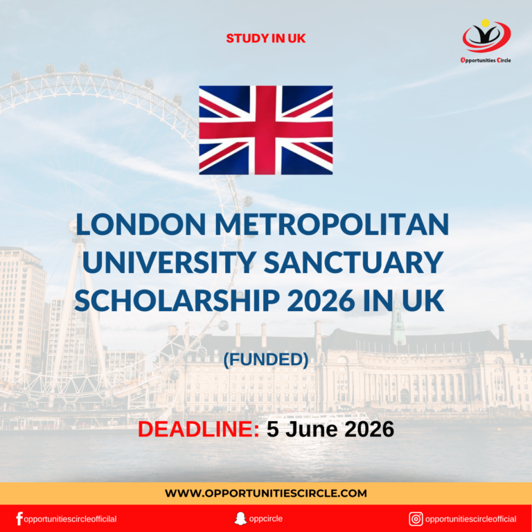 London Metropolitan University Sanctuary Scholarship 2026 in UK