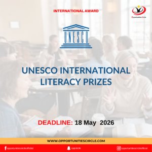 UNESCO International Literacy Prizes 2026