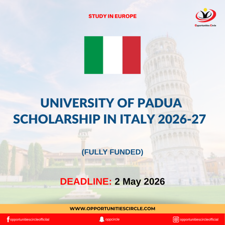 University of Padua Scholarship in Italy 2026-27