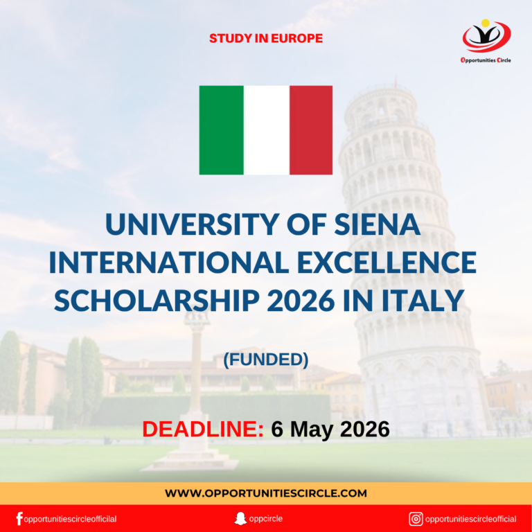 University of Siena International Excellence Scholarship 2026 in Italy