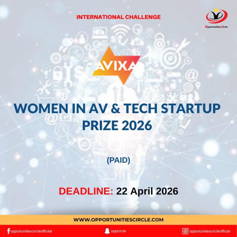 Women in AV & Tech Startup Prize 2026
