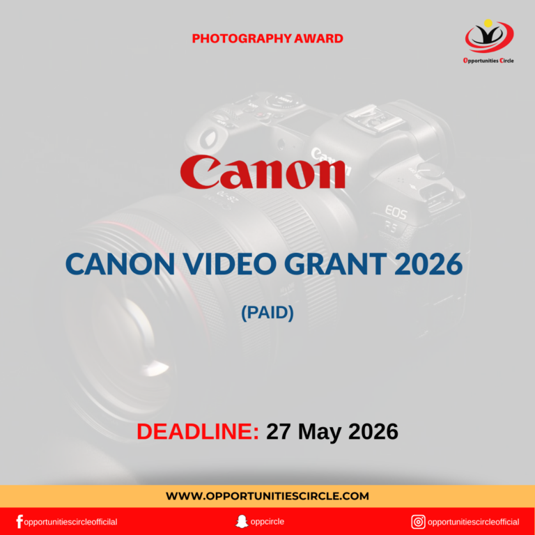 Canon Video Grant 2026