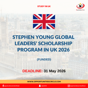 Stephen Young Global Leaders’ Scholarship Program in UK 2026
