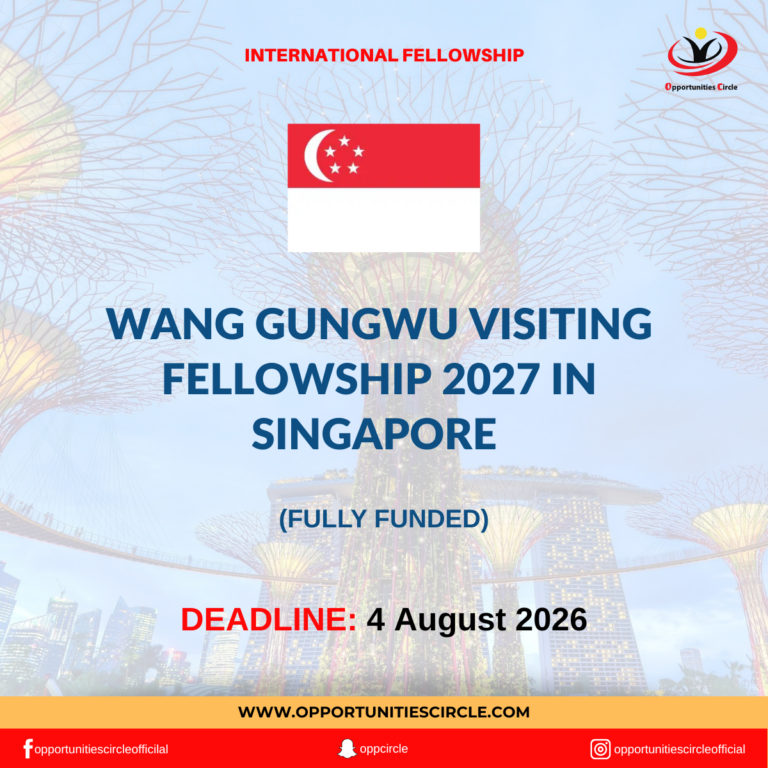 Wang Gungwu Visiting Fellowship 2027 in Singapore