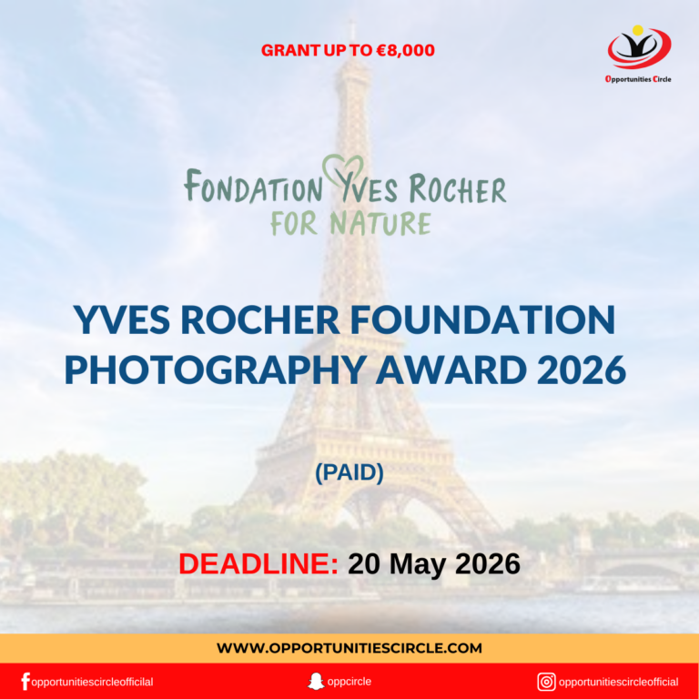 Yves Rocher Foundation Photography Award 2026