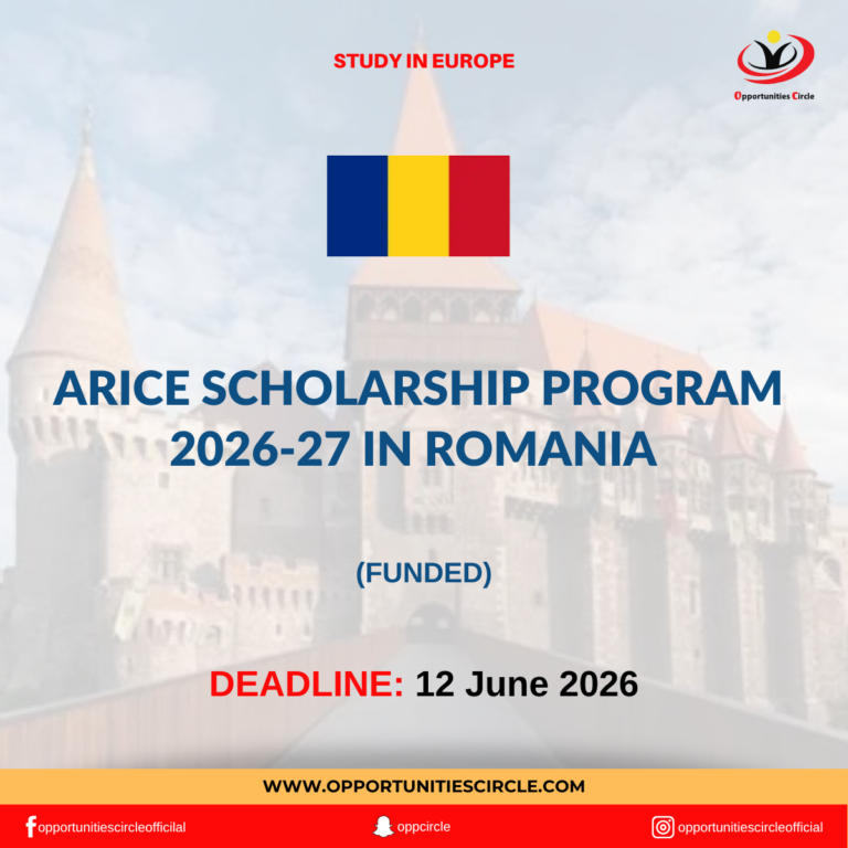 ARICE Scholarship Program 2026-27 in Romania