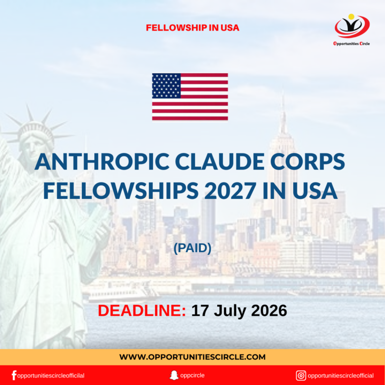 Anthropic Claude Corps Fellowships 2027 in USA