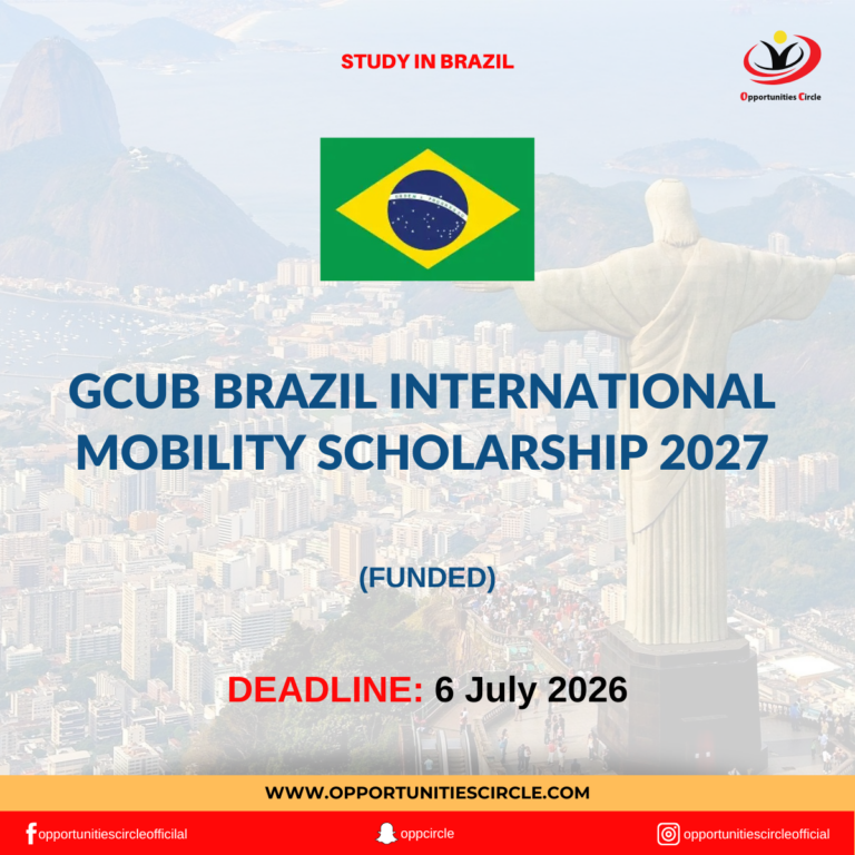 GCUB Brazil International Mobility Scholarship 2027