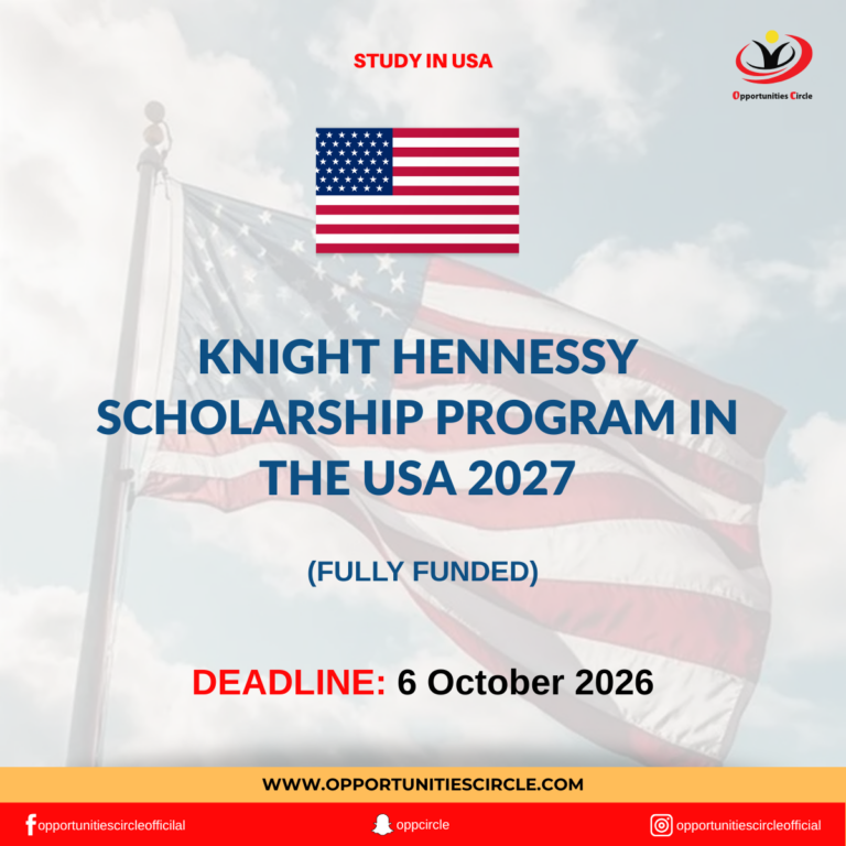 Knight Hennessy Scholarship Program in the USA 2027
