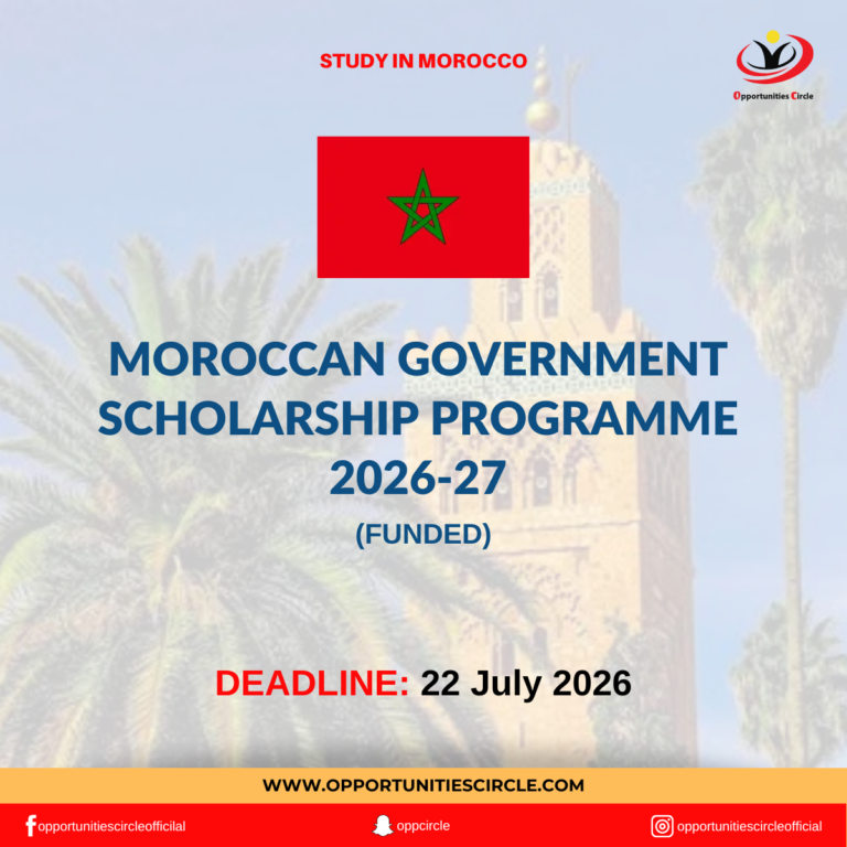 Moroccan Government Scholarship Programme 2026-27