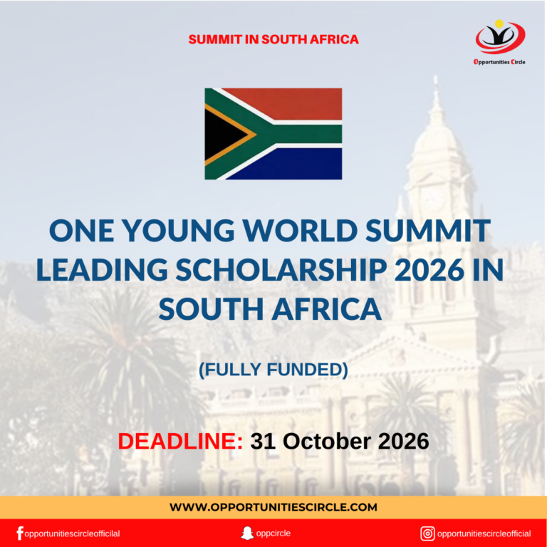 One Young World Summit Leading Scholarship 2026 in South Africa