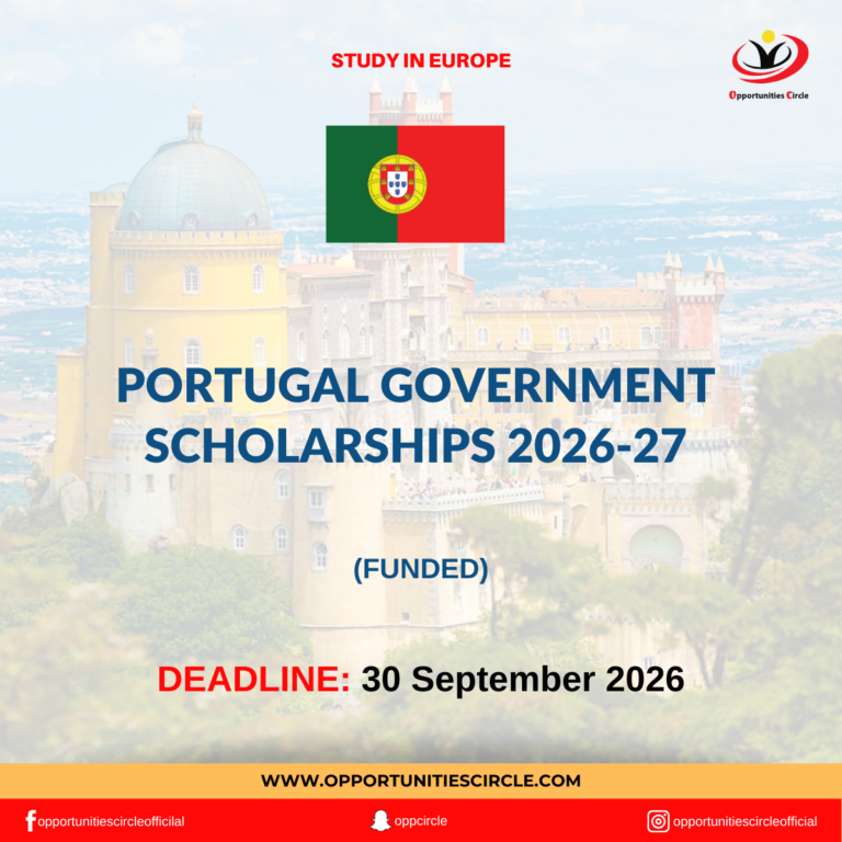 Portugal Government Scholarships 2026-27