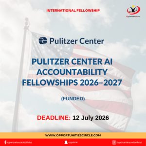 Pulitzer Center AI Accountability Fellowships 2026–2027