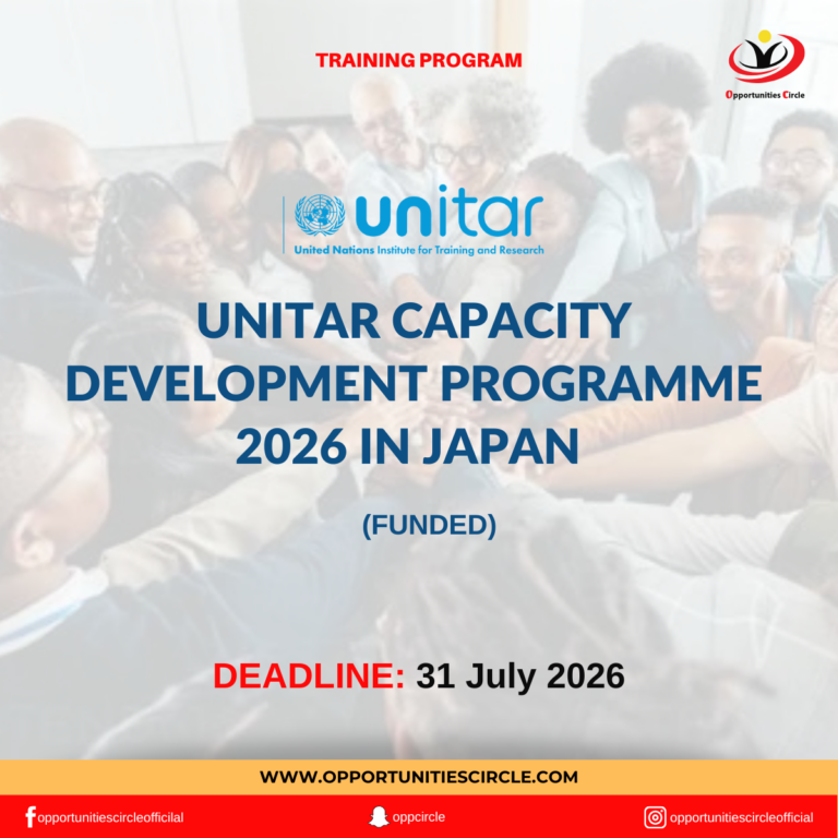 UNITAR Capacity Development Programme 2026 in Japan