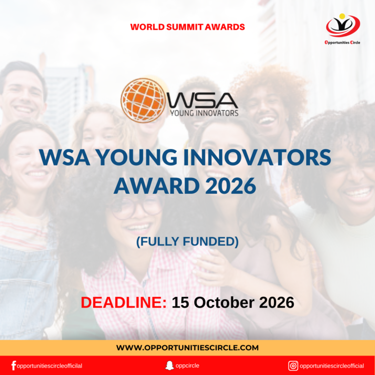 WSA Young Innovators Award 2026
