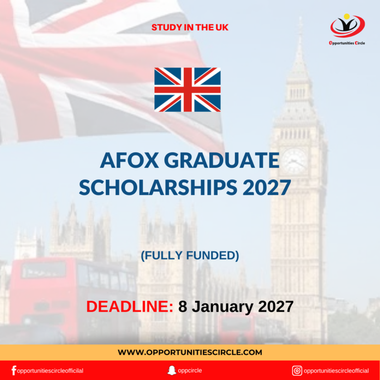 AFOx Graduate Scholarships 2027