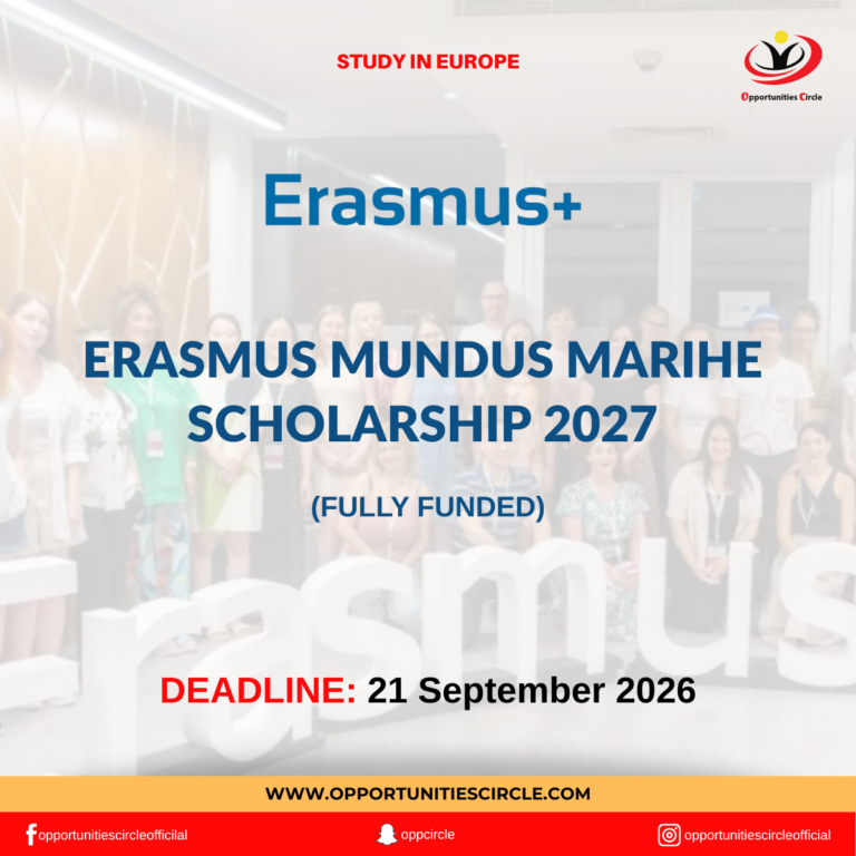 Erasmus Mundus MARIHE Scholarship 2027