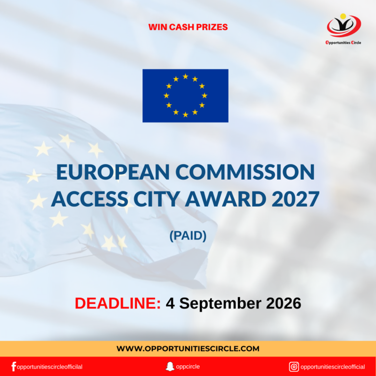 European Commission Access City Award 2027