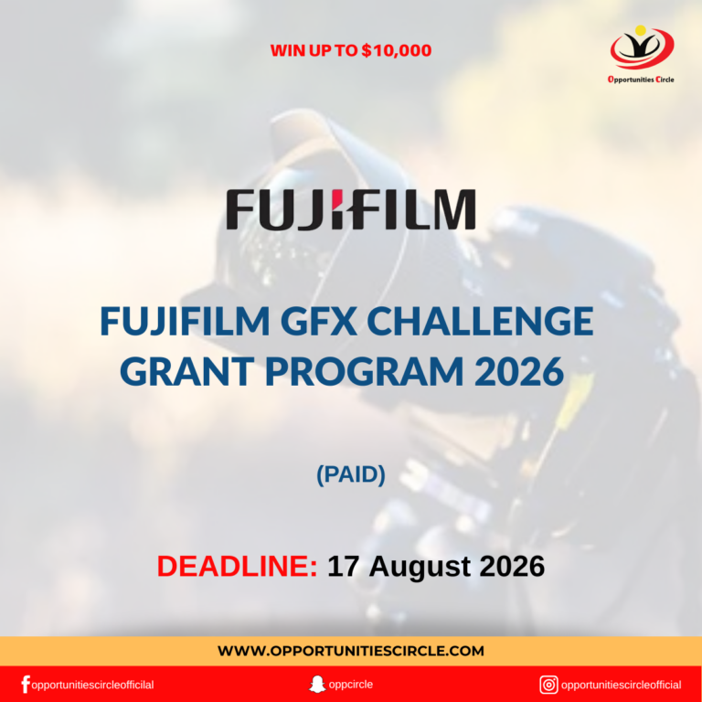 FUJIFILM GFX Challenge Grant Program 2026