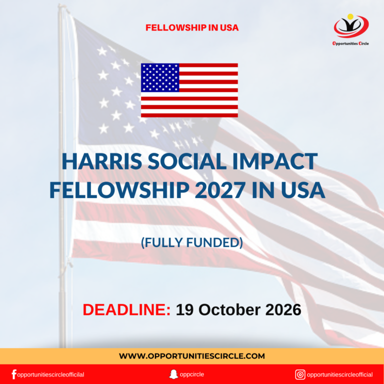 Harris Social Impact Fellowship 2027 in USA