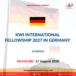 KWI International Fellowship 2027 in Germany
