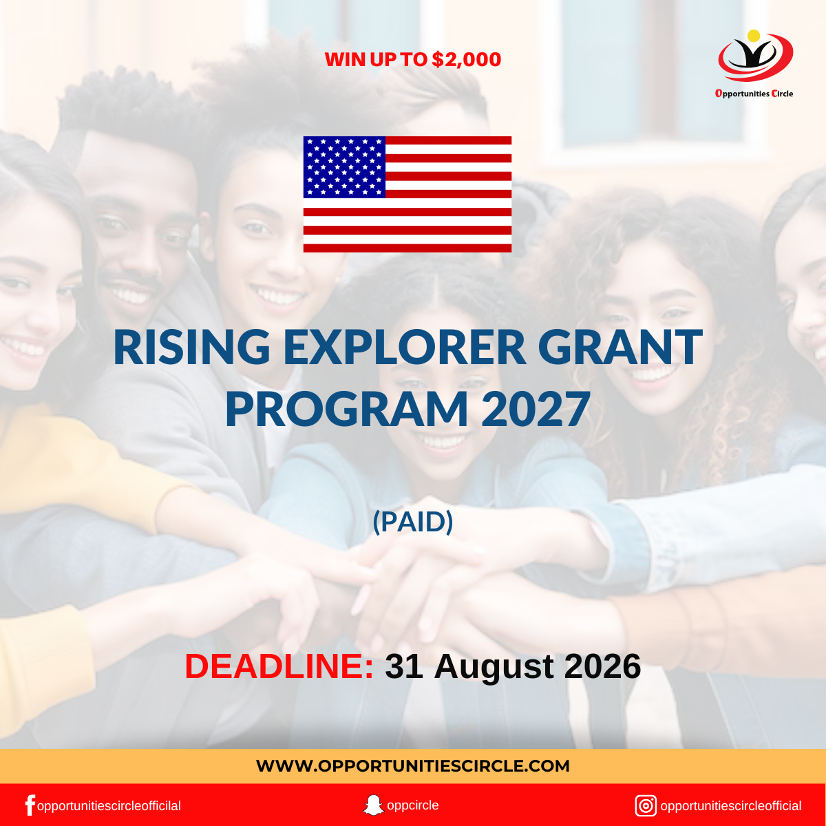 Lansing Explorer Program Rising Explorer Grant Program 2027 | Win Up to $2,000 - Opportunities ...