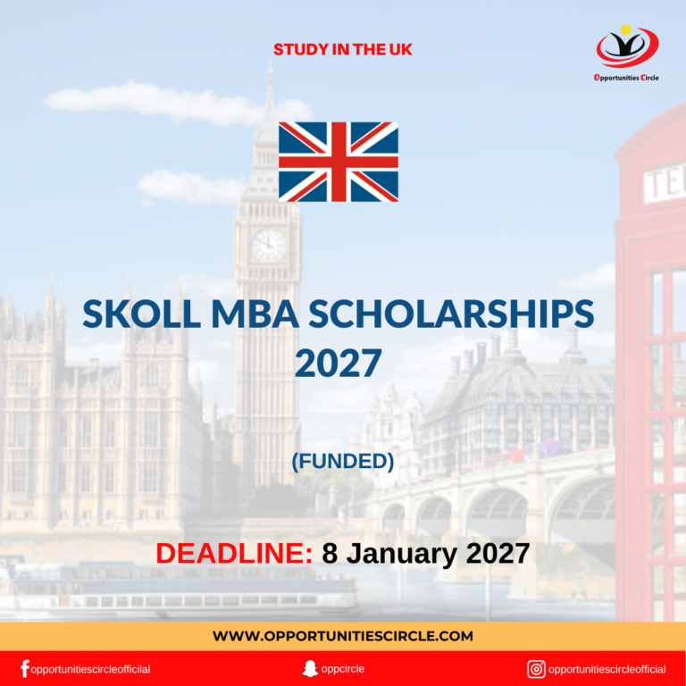 Skoll MBA Scholarships 2027