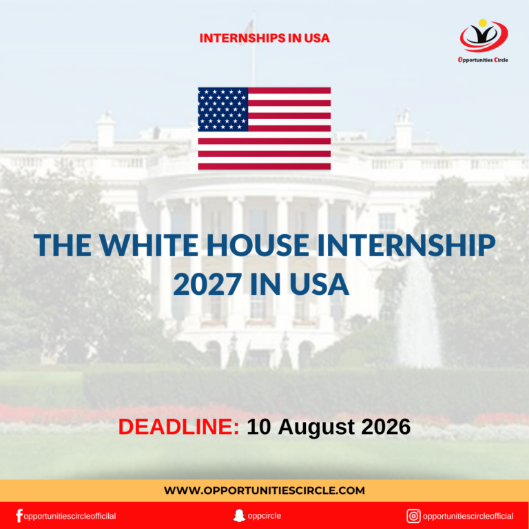 The White House Internship 2027 in USA