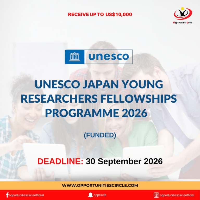 UNESCO Japan Young Researchers Fellowships Programme 2026