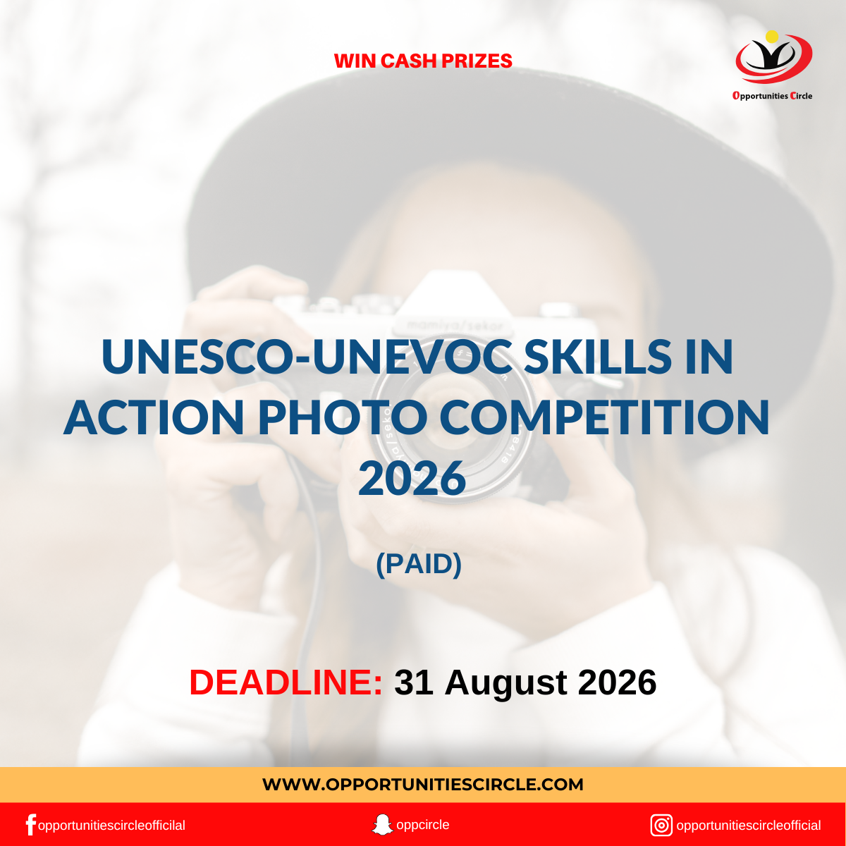 Action Competition UNESCO-UNEVOC Skills in Action Photo Competition 2026 - Opportunities ...