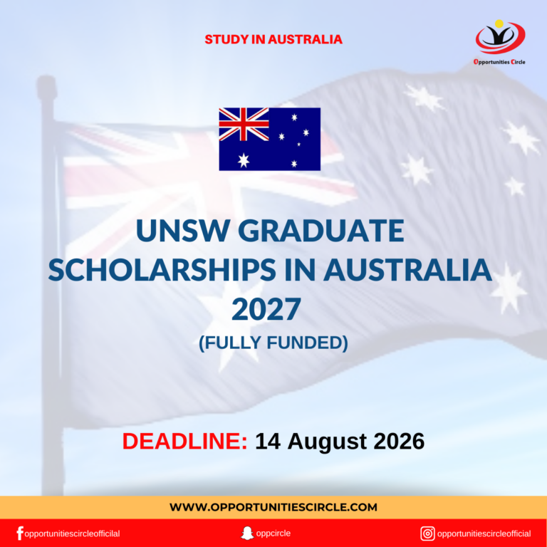 UNSW Graduate Scholarships in Australia 2027