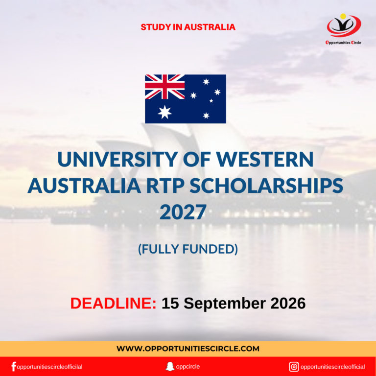 University of Western Australia RTP Scholarships 2027