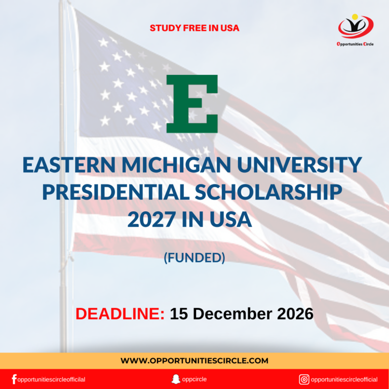 Eastern Michigan University Presidential Scholarship 2027 in USA