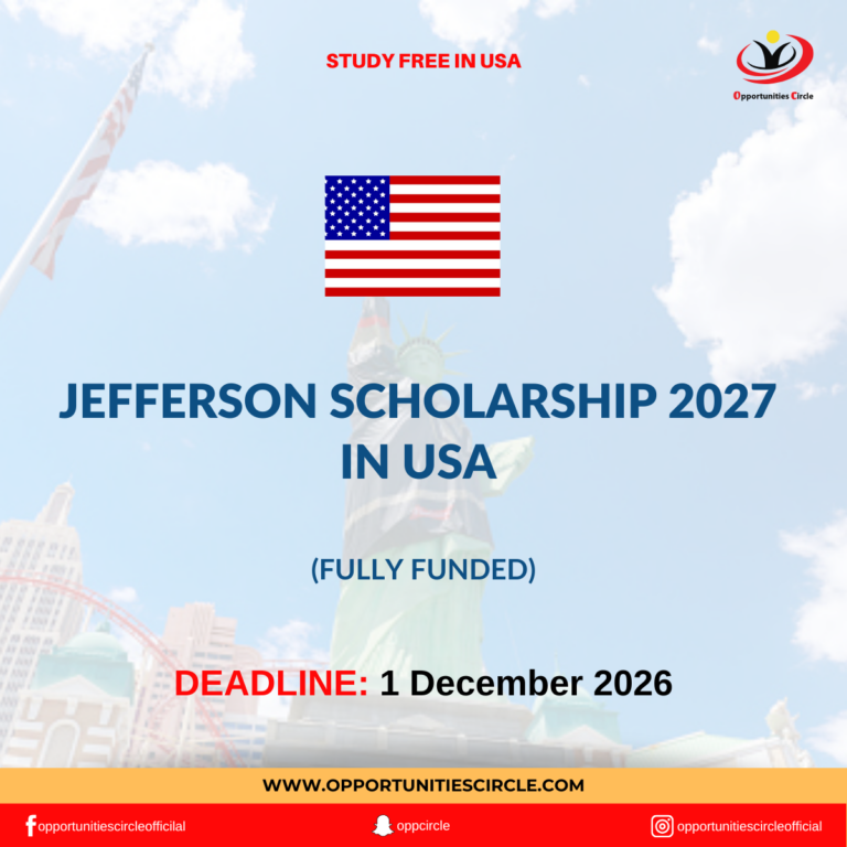 Jefferson Scholarship 2027 in USA