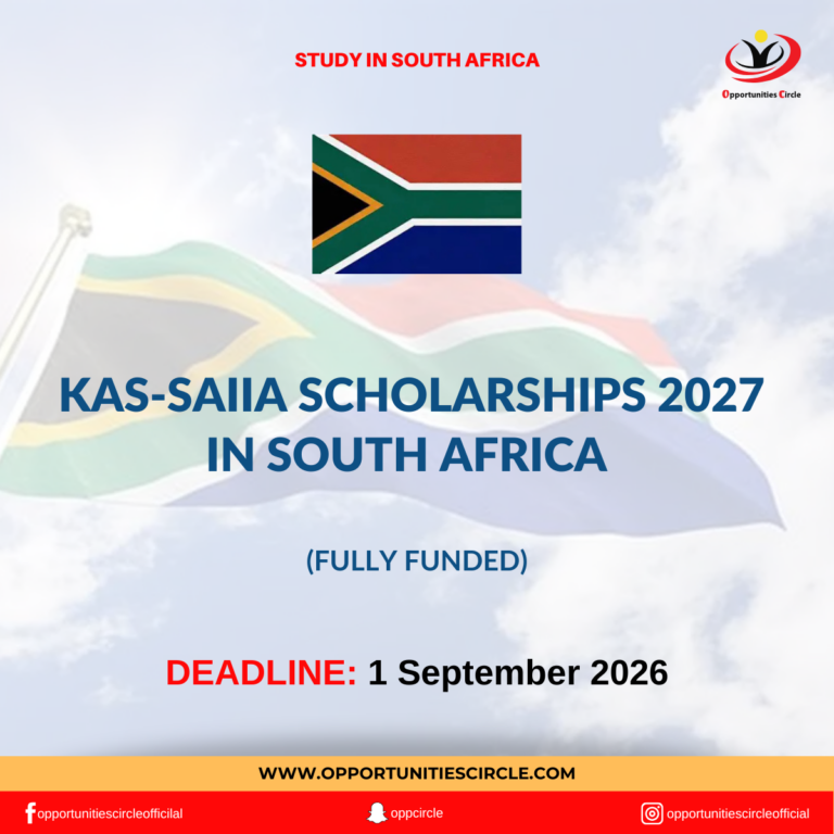 KAS-SAIIA Scholarships 2027 in South Africa