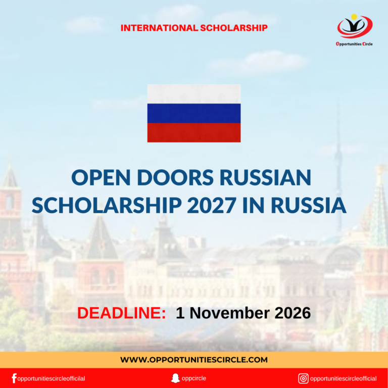 Open Doors Russian Scholarship 2027 in Russia