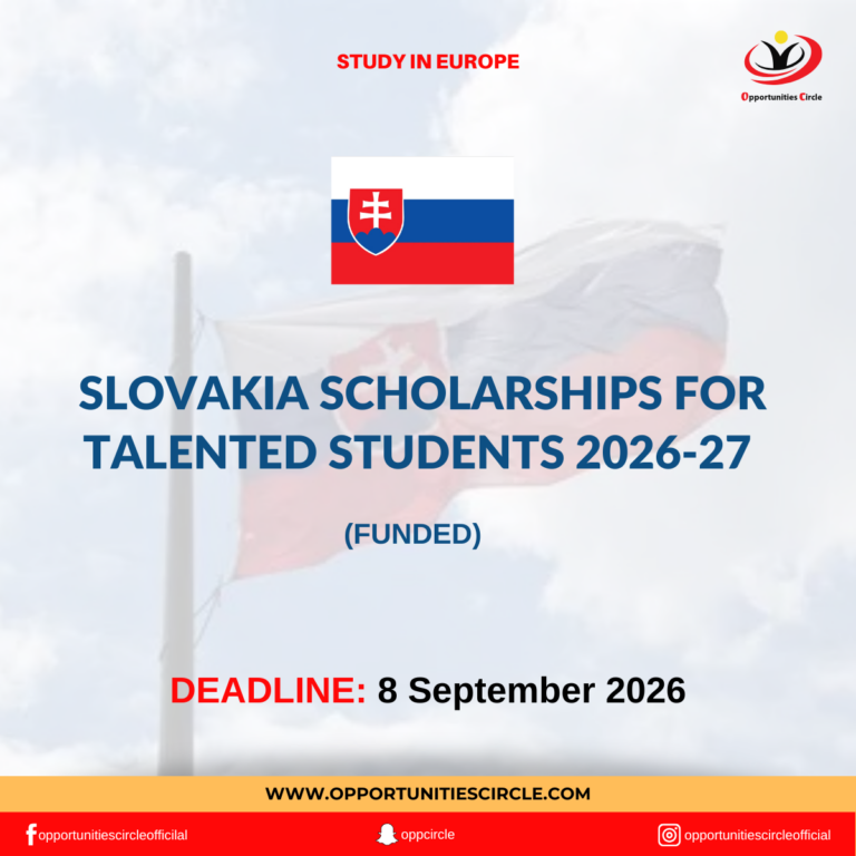Slovakia Scholarships for Talented Students 2026-27