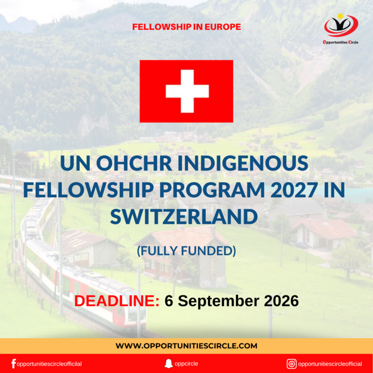 UN OHCHR Indigenous Fellowship Program 2027 in Switzerland