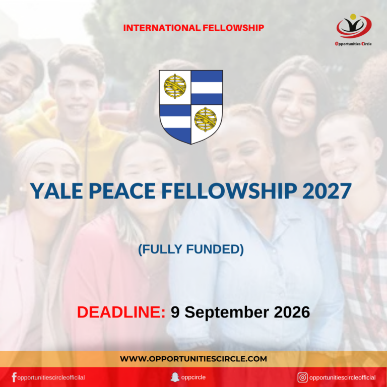 Yale Peace Fellowship 2027