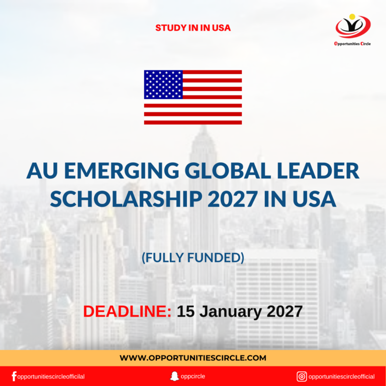 AU Emerging Global Leader Scholarship 2027 in USA