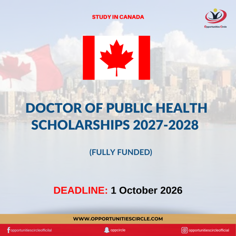 Doctor of Public Health Scholarships 2027-2028
