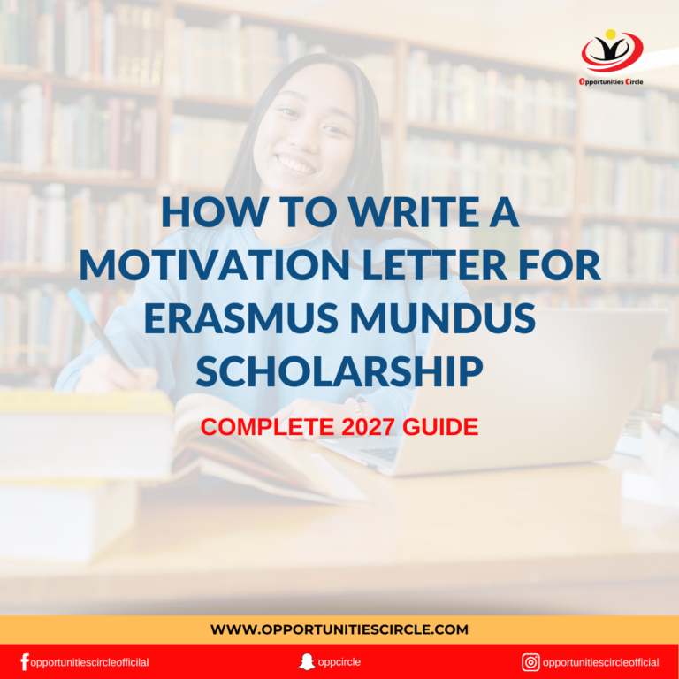 How to Write a Motivation Letter for Erasmus Mundus Scholarship