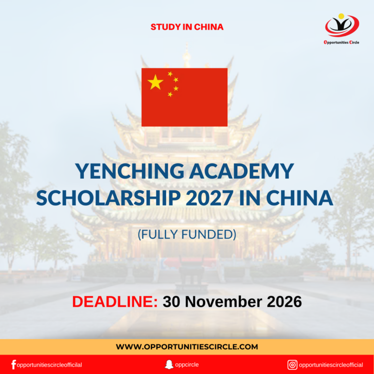Yenching Academy Scholarship 2027 in China